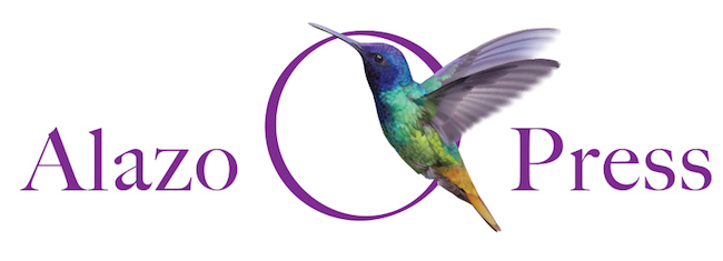 The Alazo Press logo is an example of a fascinating logo, featuring a hummingbird, a nod to the double meaning of the word Alazo.